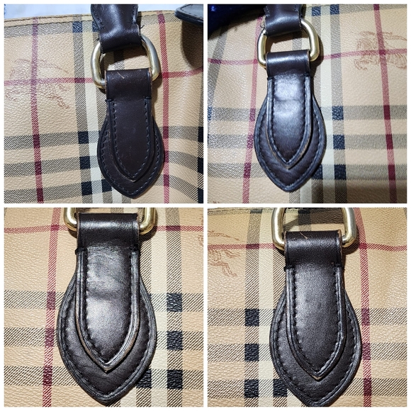 BURBERRY Nova Check Coated Canvas Shoulder Bag Beige/Black - Picture 11 of 16